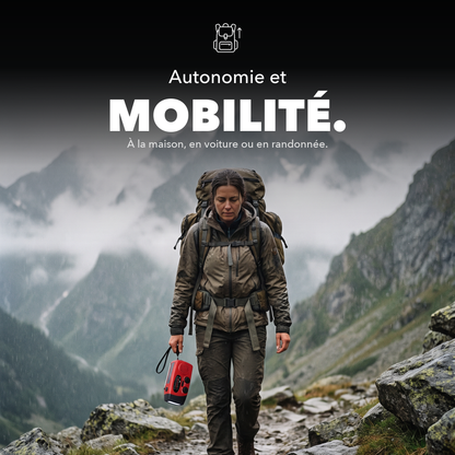 Compact portable emergency radio