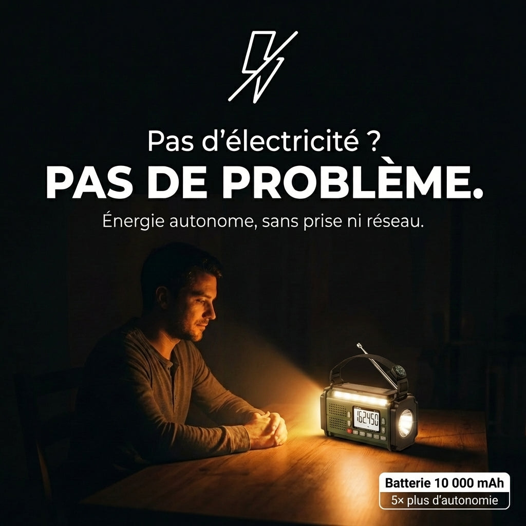 Sentinelle Premium ULTRA™ – Radio d'urgence DAB+ Multifonctions