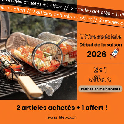 FlameRoll™ - Rôtissoire Cylindrique Inox