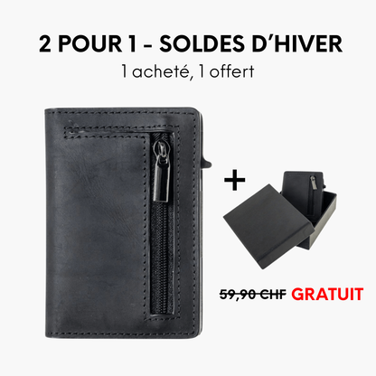 L'Essentiel™ - Porte-Cartes Multifonction en cuir RFID