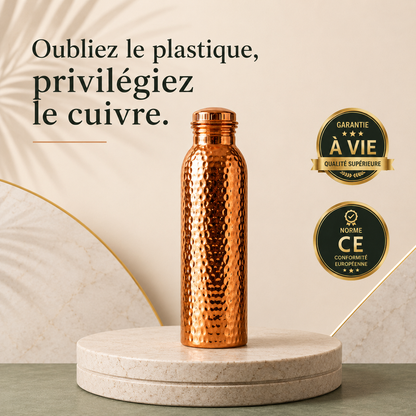 Gourde en Cuivre – L’Eau Purifiée Naturellement, Sans Plastique