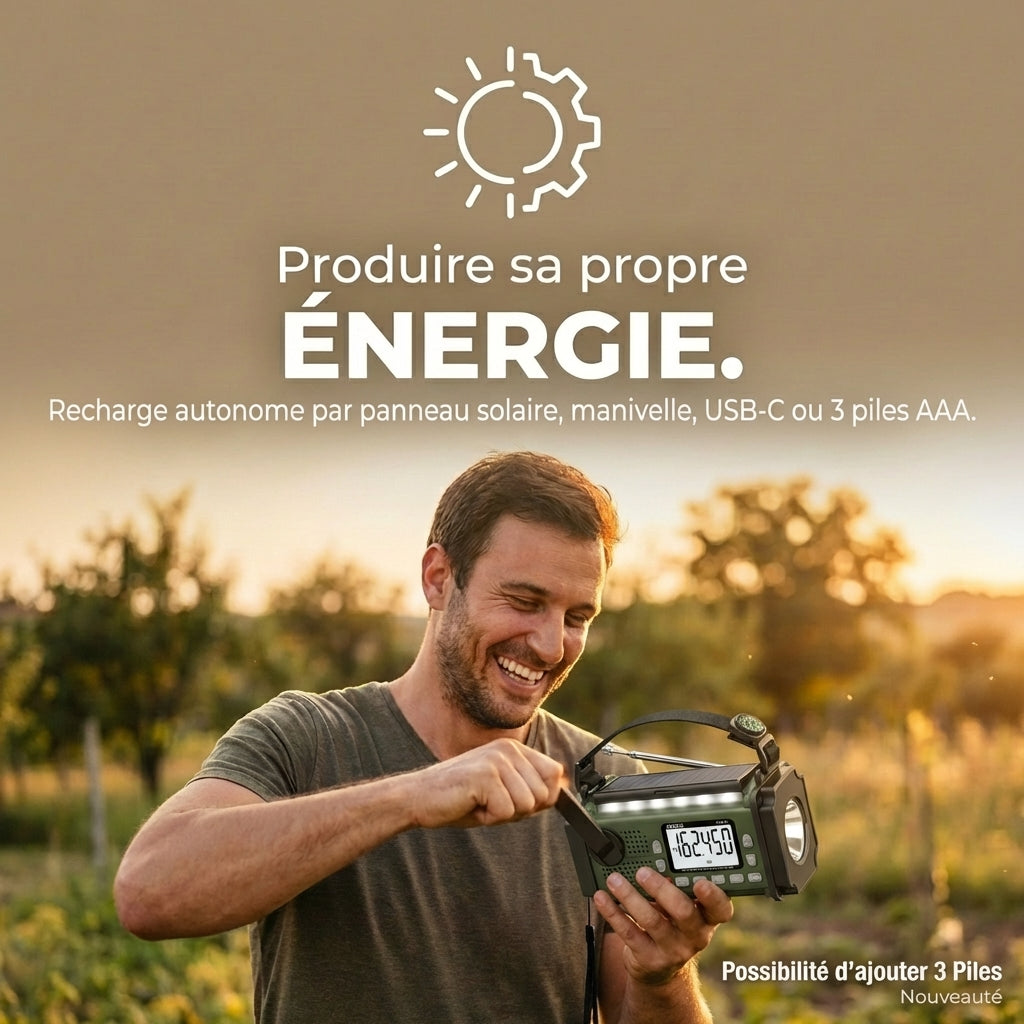 Sentinelle Premium ULTRA™ – Radio d'urgence DAB+ Multifonctions