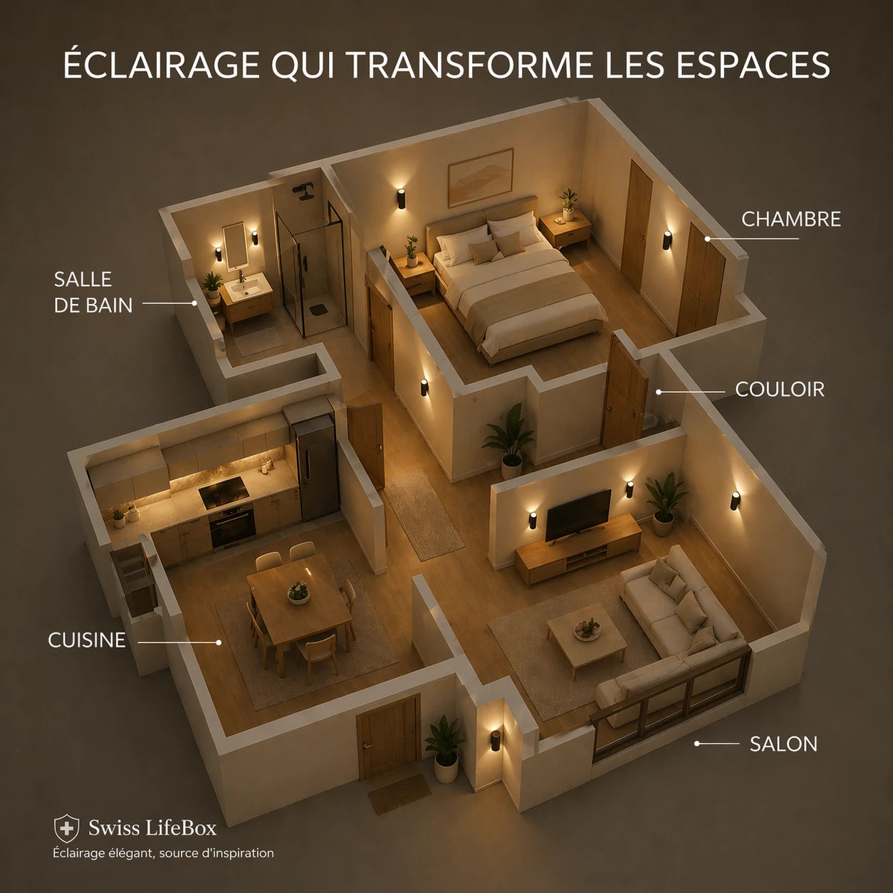 LunaLight™ - Lampe murale d'ambiance sans fil