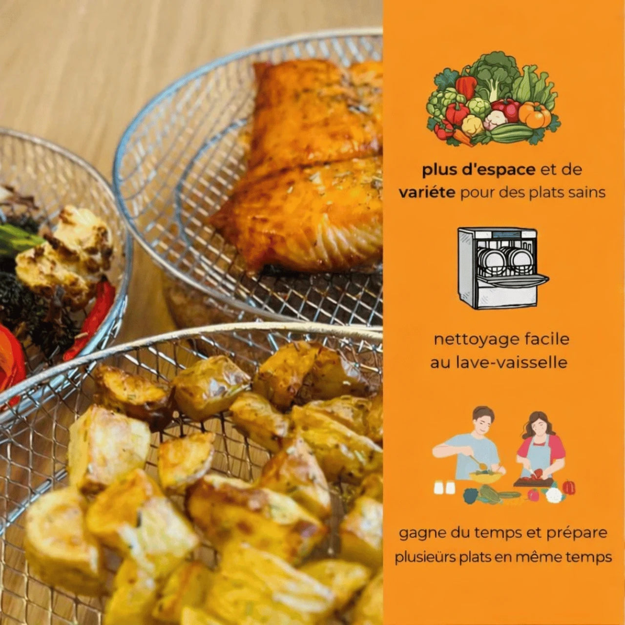 GrillStack™ - Panier Gourmand Inox