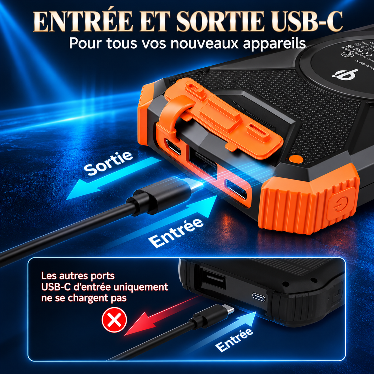 Batterie Externe Multifonctions - Secours / Urgences