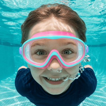 AquaClip™ - Lunette de piscine. Clip arrière, zéro cheveux tiré