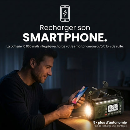 Sentinelle Premium ULTRA™ – Radio d'urgence DAB+ Multifonctions