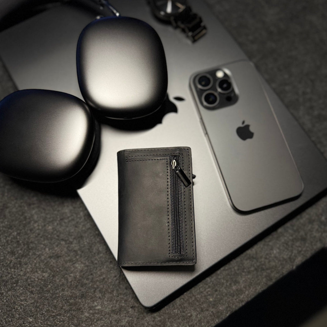 L'Essentiel™ - Porte-Cartes Multifonction en cuir RFID