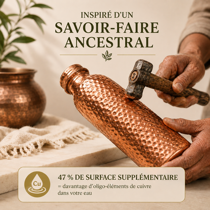 Gourde en Cuivre – L’Eau Purifiée Naturellement, Sans Plastique