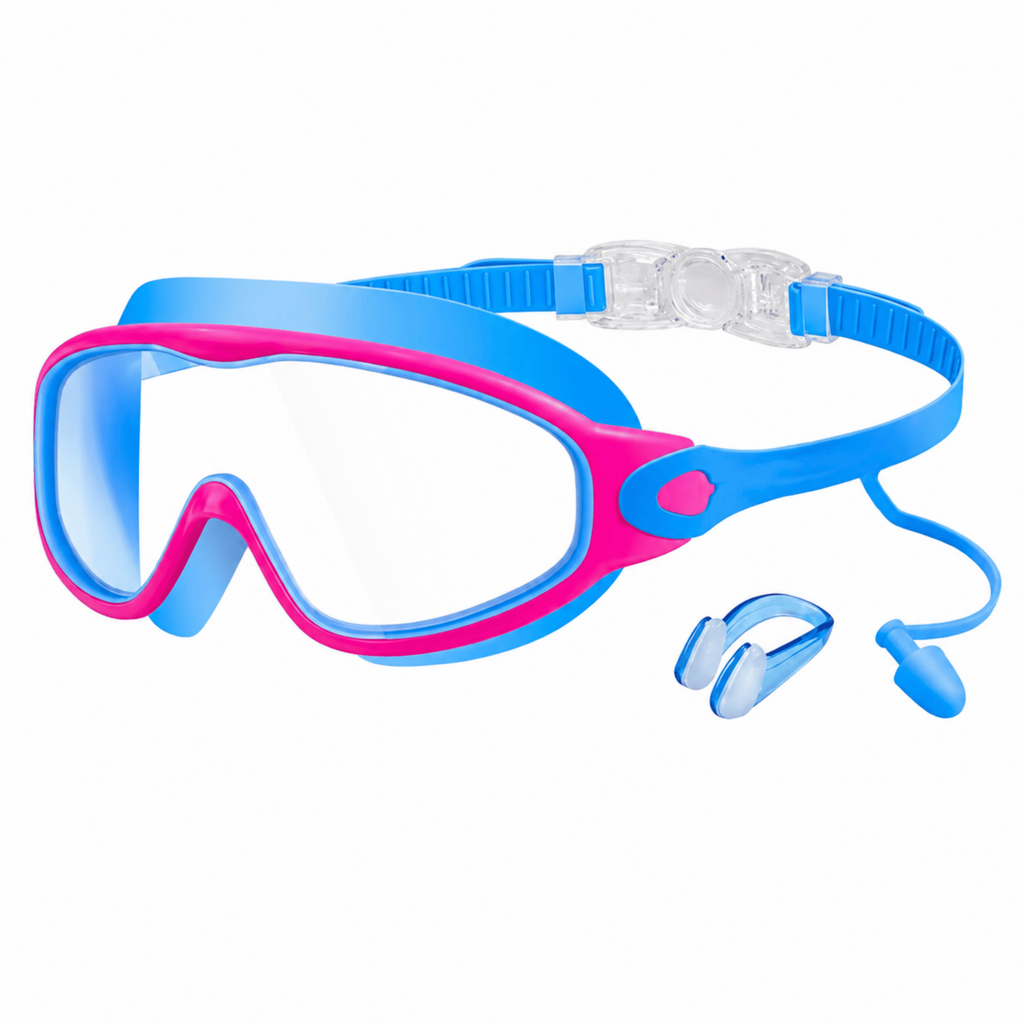 AquaClip™ - Lunette de piscine. Clip arrière, zéro cheveux tiré
