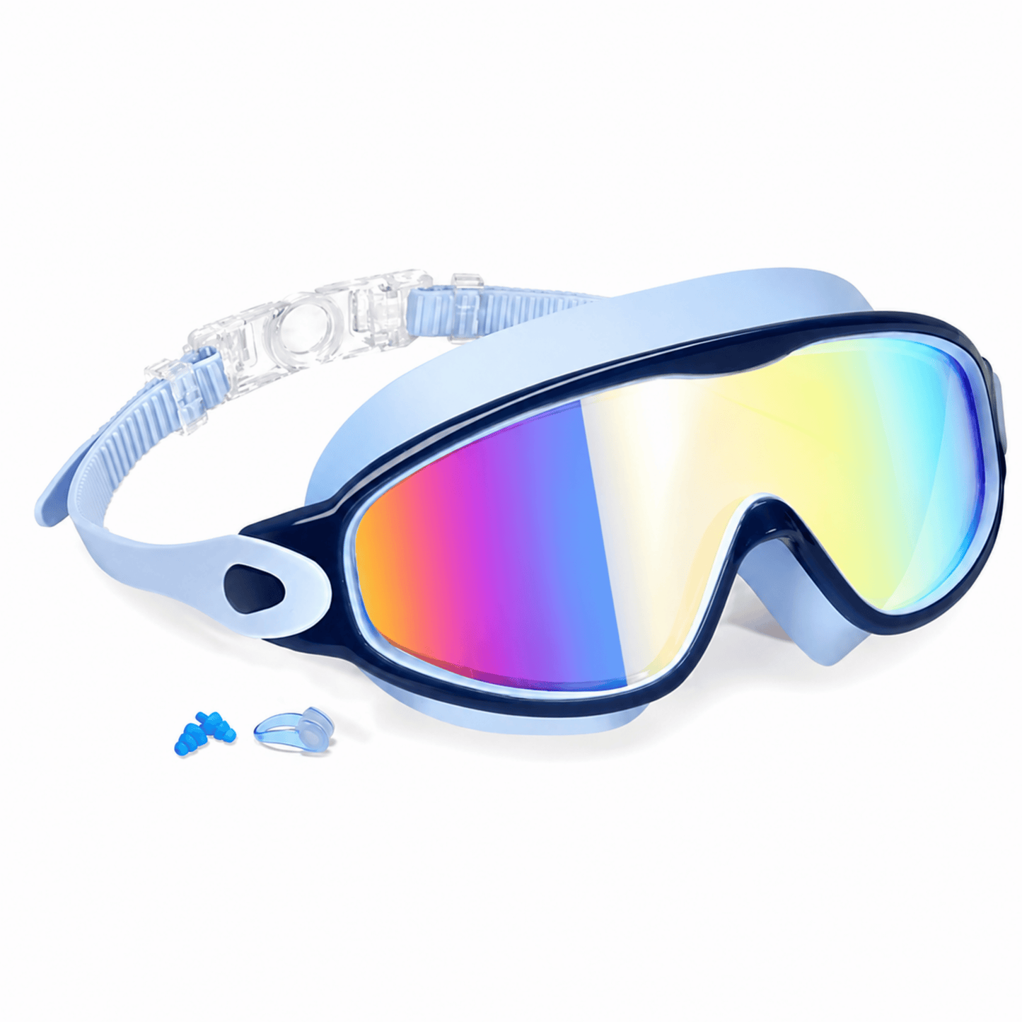 AquaClip™ - Lunette de piscine. Clip arrière, zéro cheveux tiré