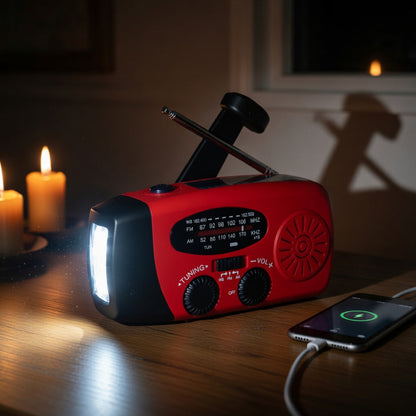 Multifunction emergency radio